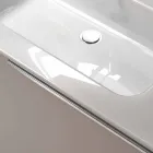 Compoziție de mobilier de baie din lemn suspendat de design din Italia Genova Viadurini