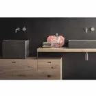 Compoziție modernă de baie a mobilierului de design de sol Made in Italy - Farart6 Viadurini