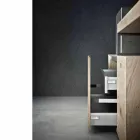 Compoziție modernă de baie a mobilierului de design de sol Made in Italy - Farart6 Viadurini