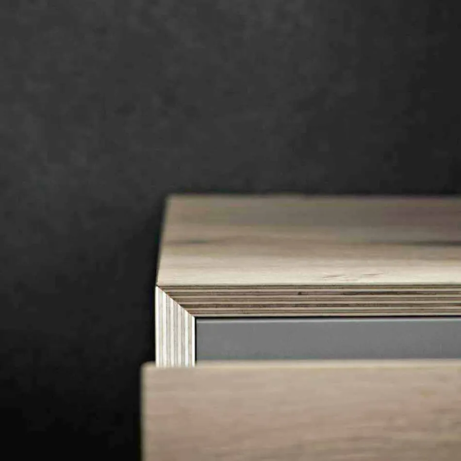 Compoziție modernă de baie a mobilierului de design de sol Made in Italy - Farart6 Viadurini