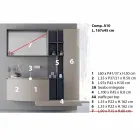 Compoziție de baie, suspensie de design modern italian - Callisi10 Viadurini