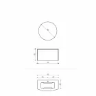 Compoziție pentru baie suspendată de design modern Made in Italy - Callisi11 Viadurini