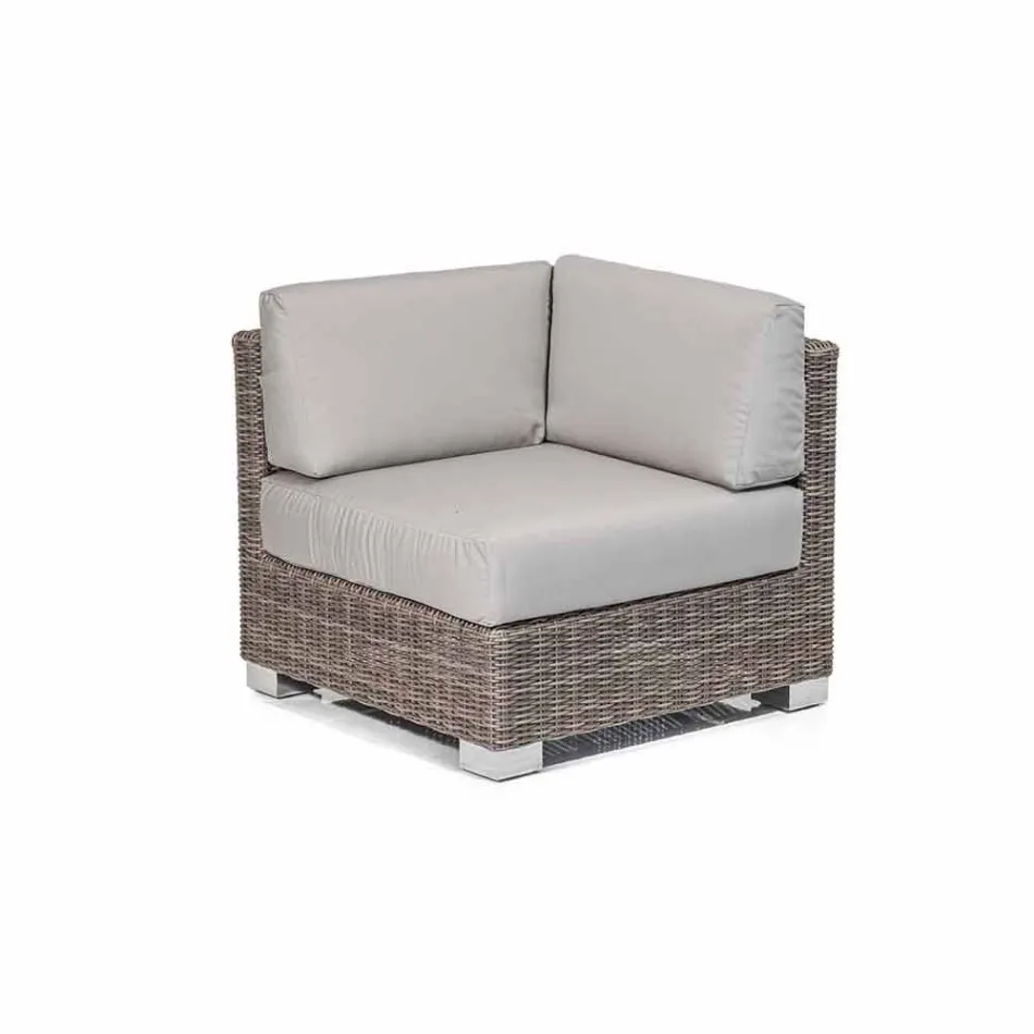 Compoziție scaune în aer liber cu structura țesute manual Rita Viadurini