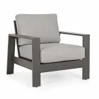 Compoziție cameră de zi în aer liber din aluminiu cu perne din țesătură - Yoshi Viadurini