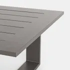 Compoziție cameră de zi în aer liber din aluminiu cu perne din țesătură - Yoshi Viadurini