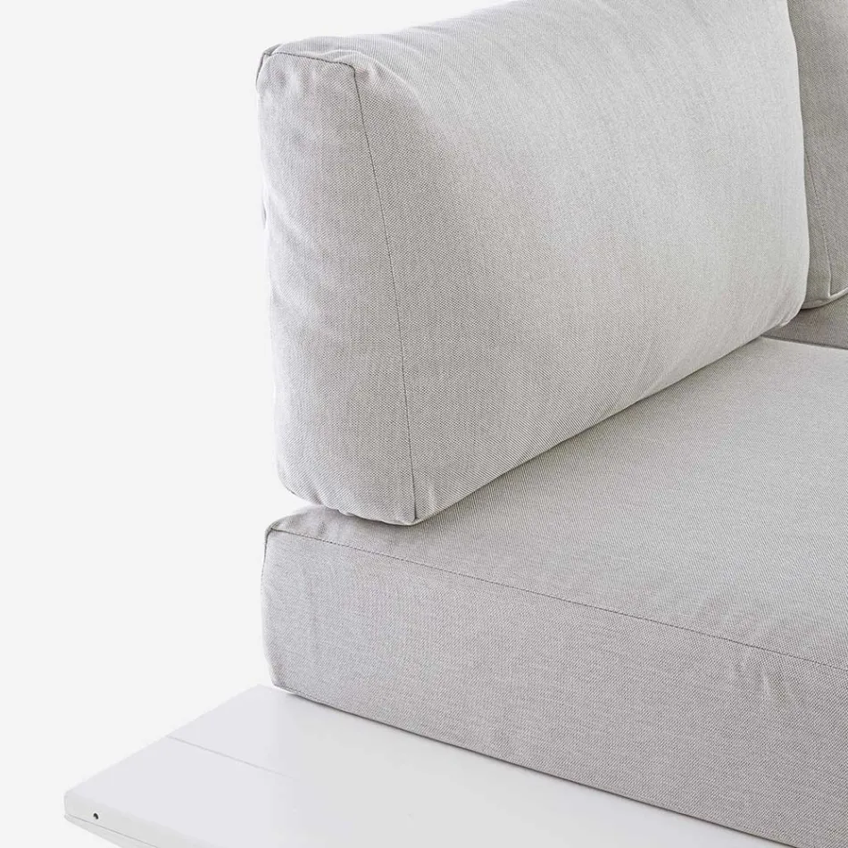 Compozitie sufragerie in aer liber din aluminiu si stofa, Homemotion - Francine Viadurini