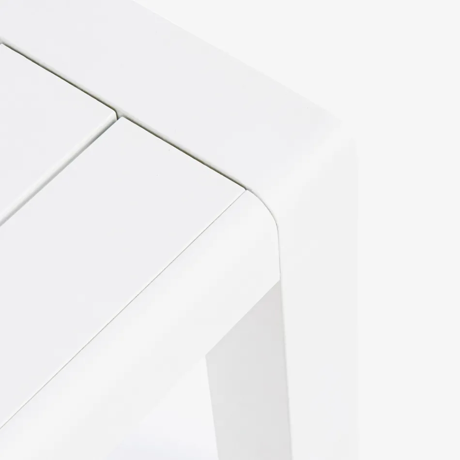 Compozitie sufragerie in aer liber din aluminiu si stofa, Homemotion - Francine Viadurini