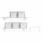 Compoziție cameră de zi în aer liber, din aluminiu și țesătură Homemotion - Francine Viadurini