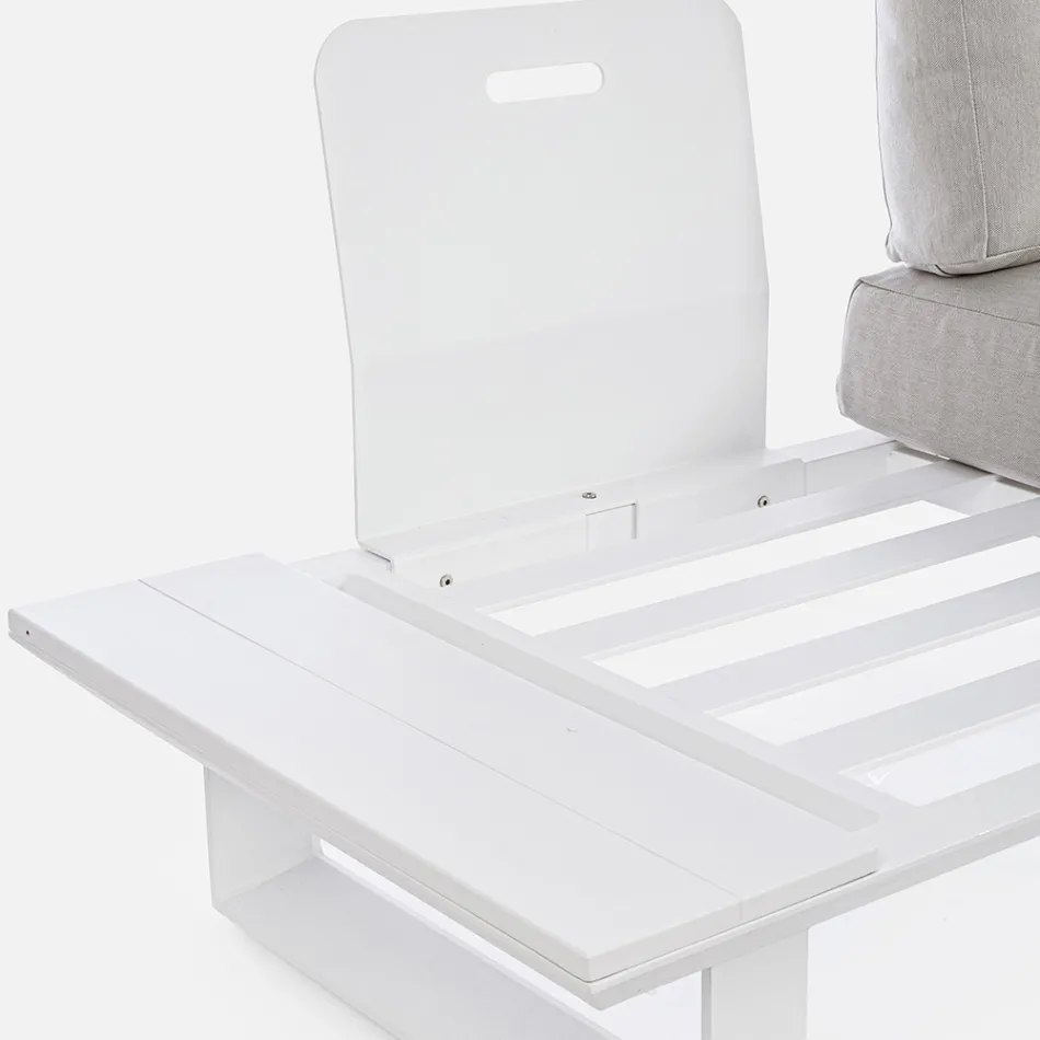 Compozitie sufragerie in aer liber din aluminiu si stofa, Homemotion - Francine Viadurini