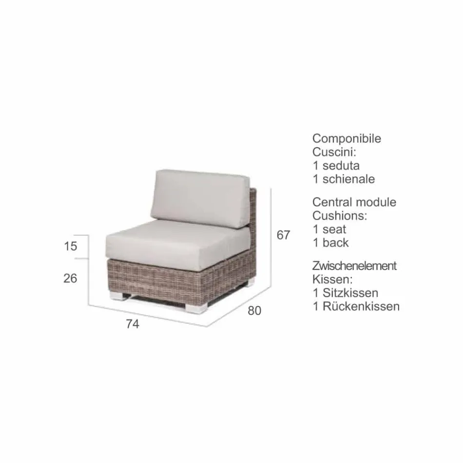 Compoziție de viață de artizanat grădină Ania, design modern Viadurini