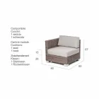 Compoziție de viață de artizanat grădină Ania, design modern Viadurini