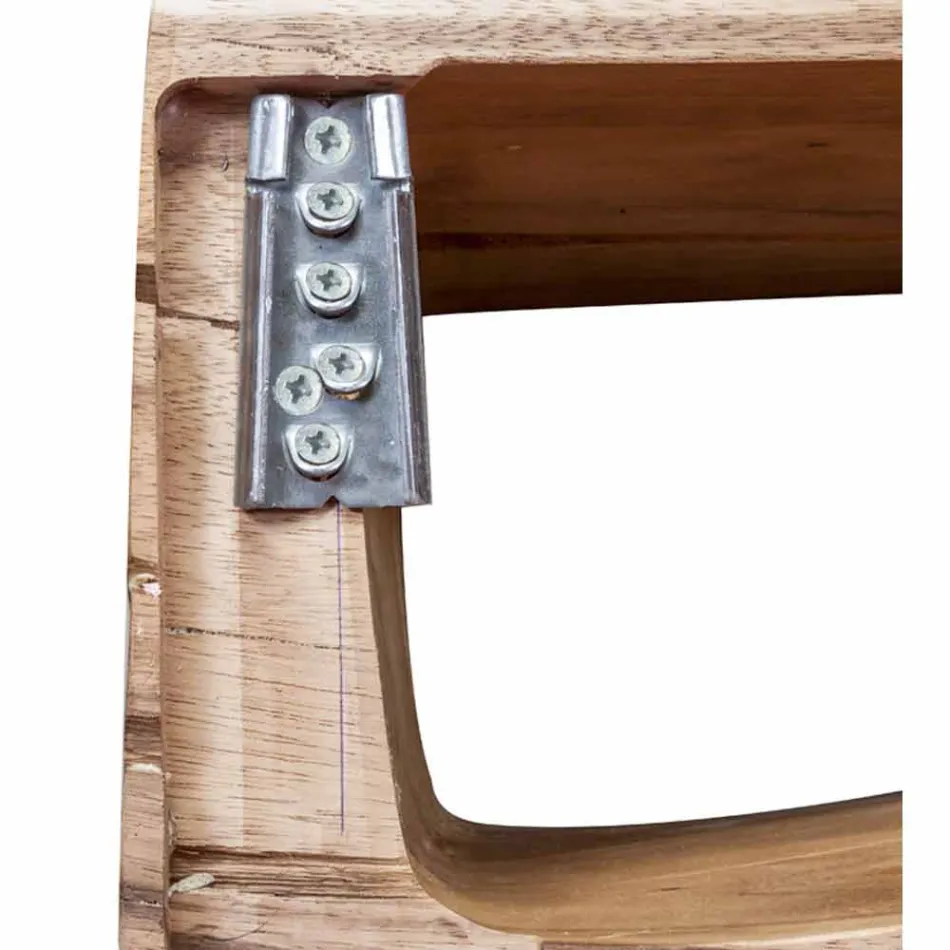 Compoziția suspendată a mobilierului de baie din lemn de tec modern - Kristi Viadurini