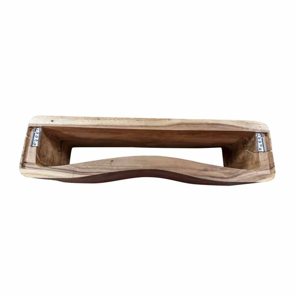 Compoziția suspendată a mobilierului de baie din lemn de tec modern - Kristi Viadurini