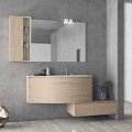 Compoziție suspendată și modernă pentru baie, design Made in Italy - Callisi4