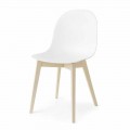 Connubia Calligaris Academia scaun de design de bază în lemn, 2 bucăți