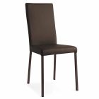 Connubia Calligaris Garda scaun modern din țesături și din metal, 2 bucati Viadurini