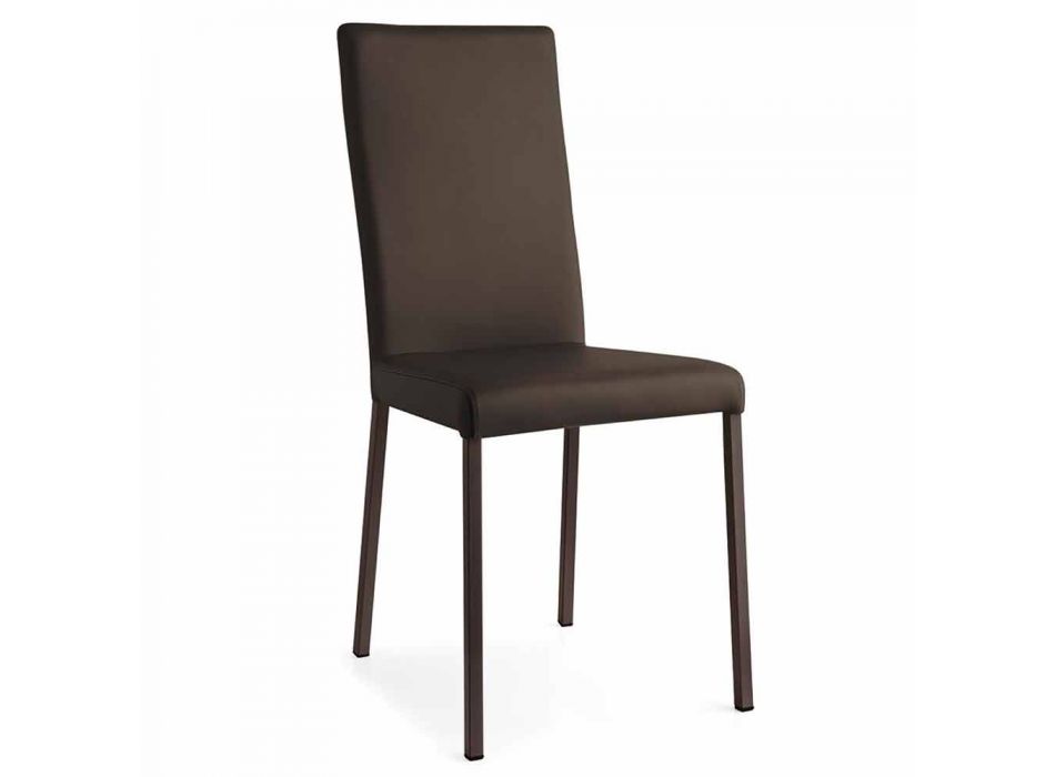 Connubia Calligaris Garda scaun modern din țesături și din metal, 2 bucati Viadurini