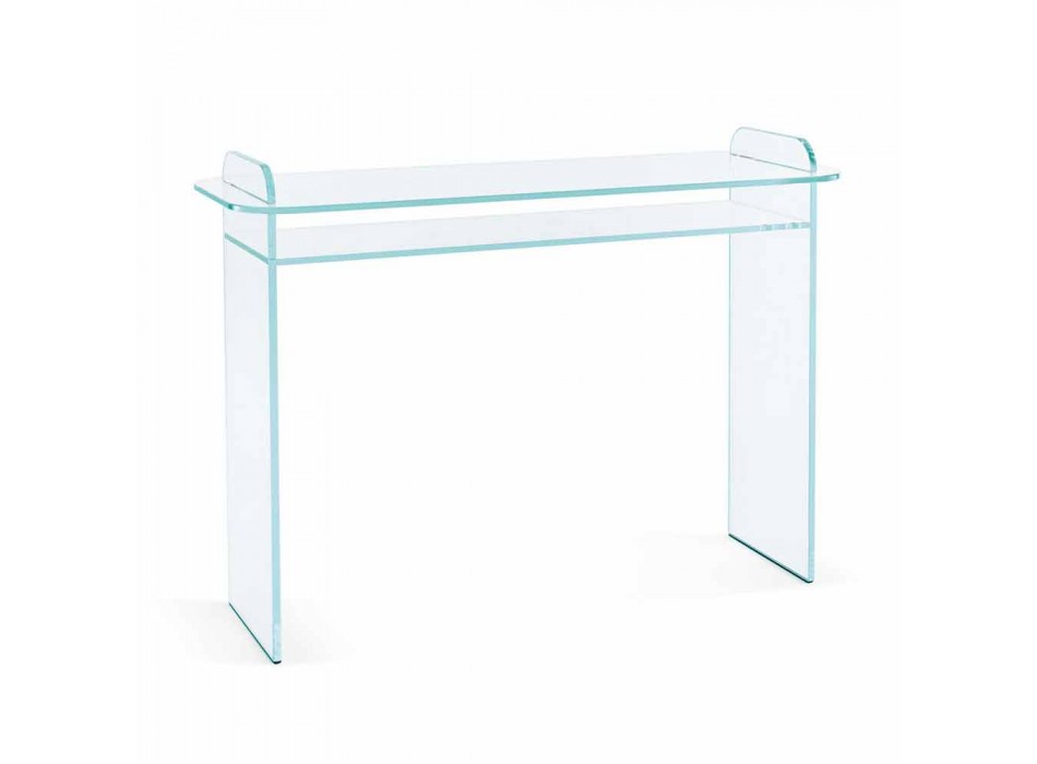 Consolă de perete din sticlă extra-clară Elegant design italian