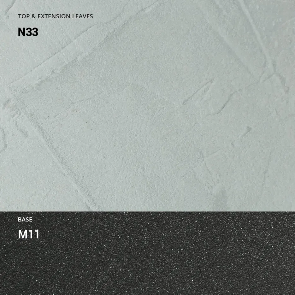 Consola extensibila 150 cm din metal si melamina Made in Italy - Clapa Viadurini