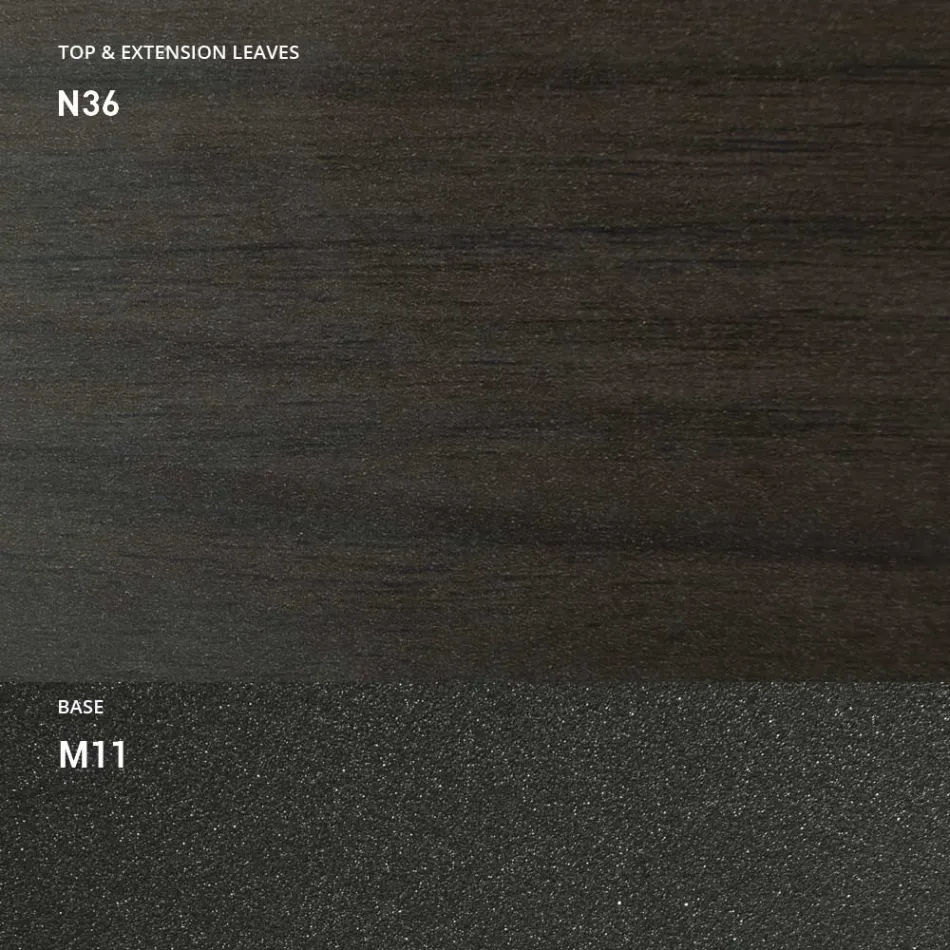 Consola extensibila 150 cm din metal si melamina Made in Italy - Clapa Viadurini