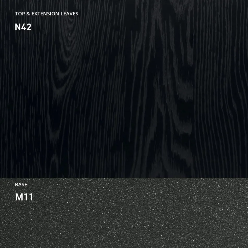 Consola extensibila 150 cm din metal si melamina Made in Italy - Clapa Viadurini