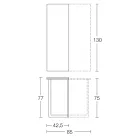 Consola extensibila 150 cm din metal si melamina Made in Italy - Clapa Viadurini