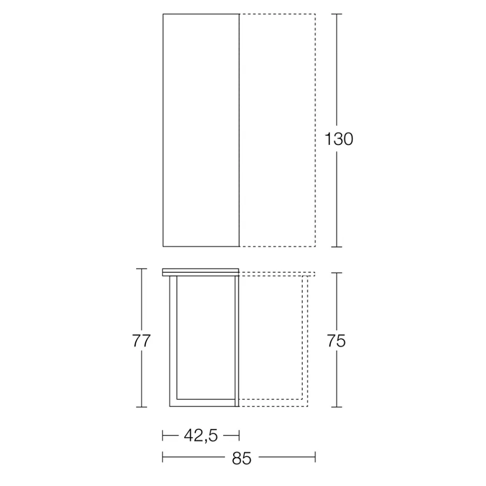 Consola extensibila 150 cm din metal si melamina Made in Italy - Clapa Viadurini