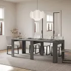 Consola extensibila pana la 181 cm in panouri melaminate Made in Italy - Drago Viadurini