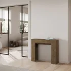 Consola extensibila pana la 181 cm in panouri melaminate Made in Italy - Drago Viadurini