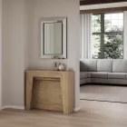 Consola extensibila la 211 cm in melaminata in esenta Made in Italy - Incantesimo Viadurini