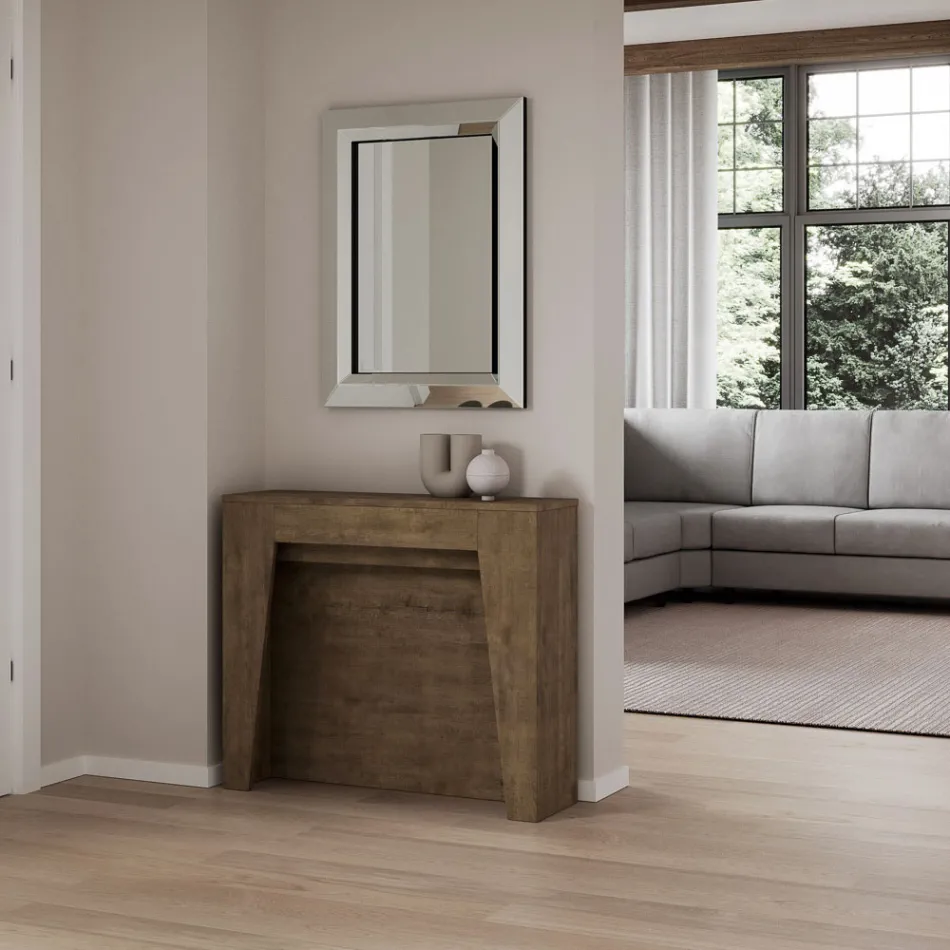 Consola extensibila la 211 cm in melaminata in esenta Made in Italy - Incantesimo Viadurini