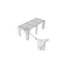 Consola extensibila pana la 211 cm in panouri melaminate Made in Italy - Principessa Viadurini