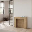 Consola extensibila pana la 211 cm in panouri melaminate Made in Italy - Principessa Viadurini