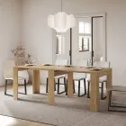 Consola extensibila pana la 211 cm in panouri melaminate Made in Italy - Principessa Viadurini