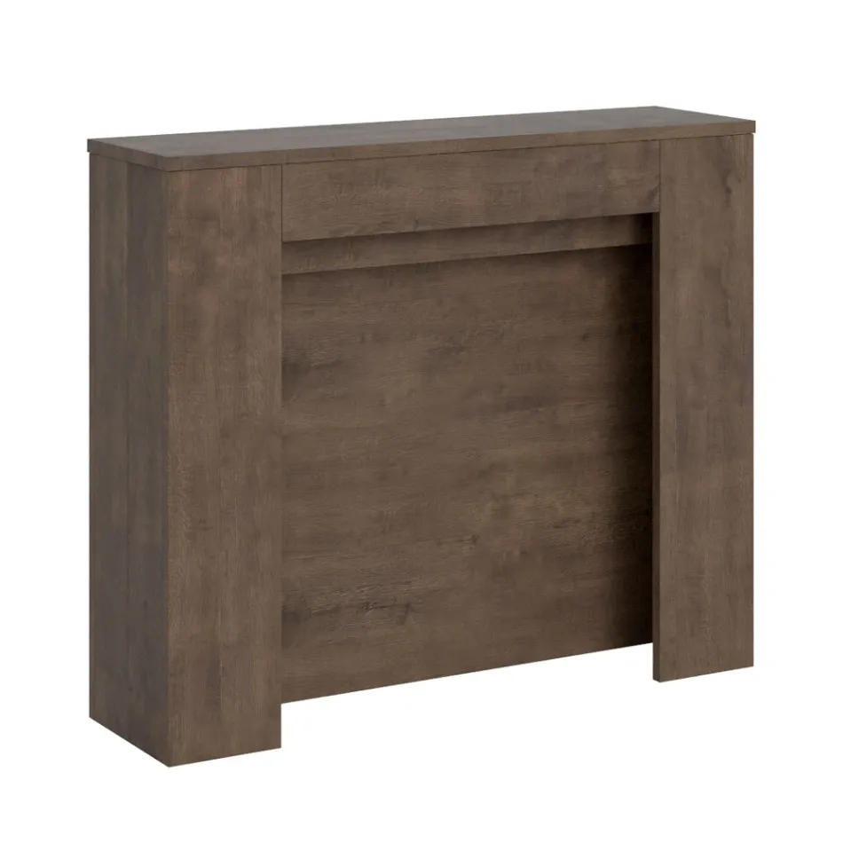 Consola extensibila pana la 211 cm in panouri melaminate Made in Italy - Principessa Viadurini