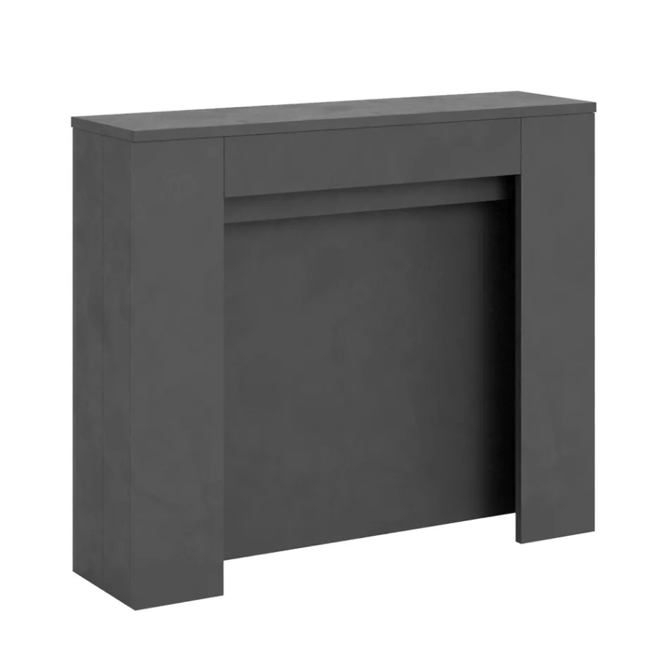 Consola extensibila pana la 211 cm in panouri melaminate Made in Italy - Principessa Viadurini