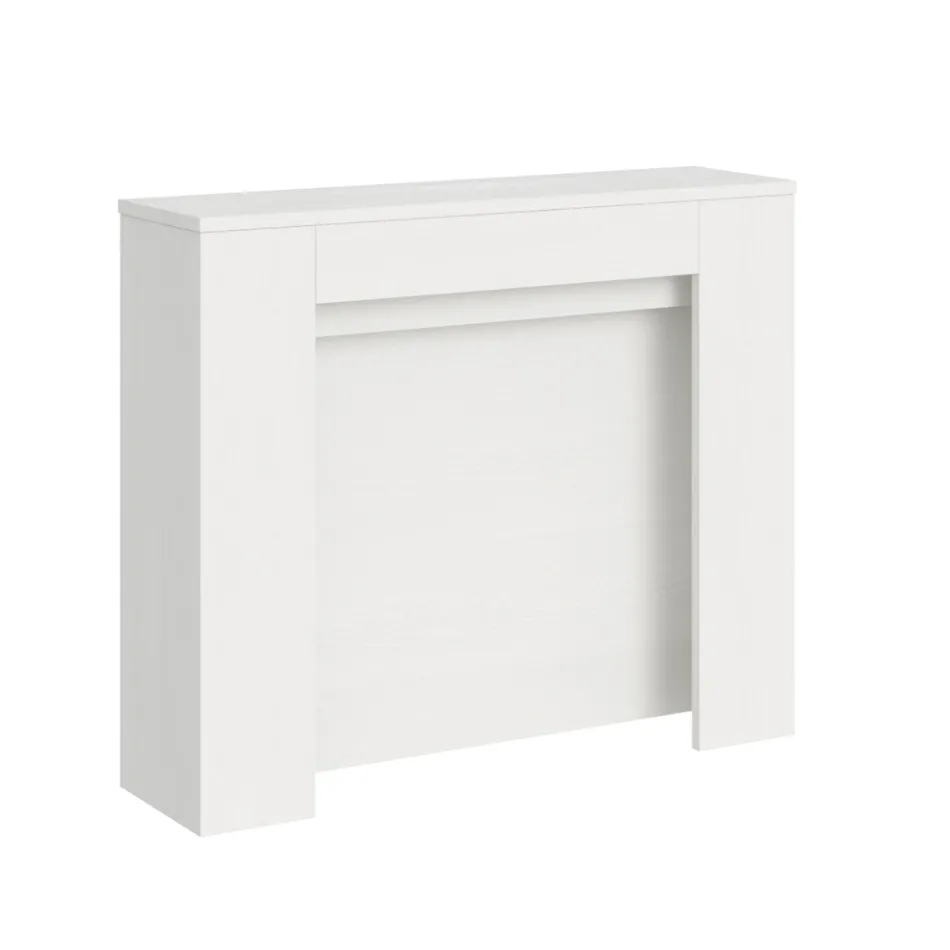Consola extensibila pana la 211 cm in panouri melaminate Made in Italy - Principessa Viadurini