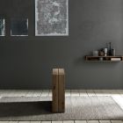 Consolă extensibilă până la 214 cm din lemn și metal Made in Italy - Leonide Viadurini