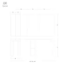 Consola extensibila pana la 290 cm din lemn melaminat Made in Italy - Paride Viadurini