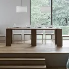 Consola extensibila pana la 299 cm cu extensii interne Made in Italy - Clepsidra Viadurini