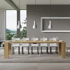 Consolă extensibilă până la 300 cm cu suport pentru 2 picioare Made in Italy - Phantom Viadurini