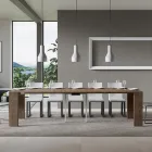 Consola extensibila pana la 300 cm cu suport cu 2 picioare Made in Italy - Phantom Viadurini