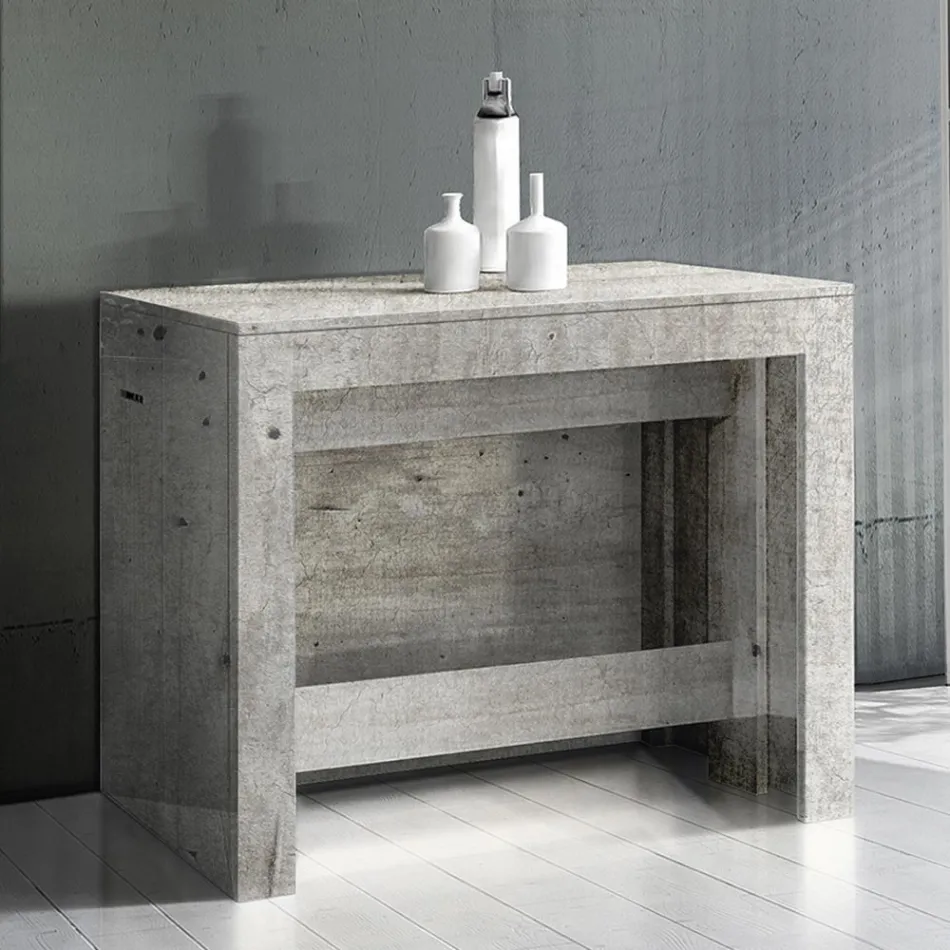 Consolă extensibilă până la 300 cm de la intrare sau sufragerie din lemn - Katharina Viadurini