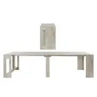 Consolă extensibilă până la 300 cm de la intrare sau sufragerie din lemn - Katharina Viadurini