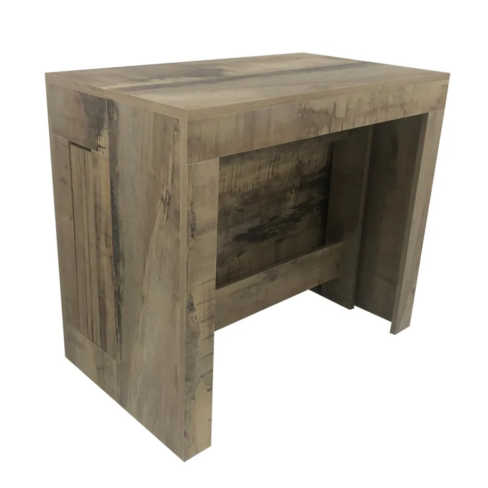 Consolă extensibilă până la 300 cm de la intrare sau sufragerie din lemn - Katharina Viadurini