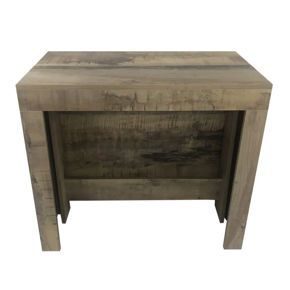 Consolă extensibilă până la 300 cm de la intrare sau sufragerie din lemn - Katharina Viadurini