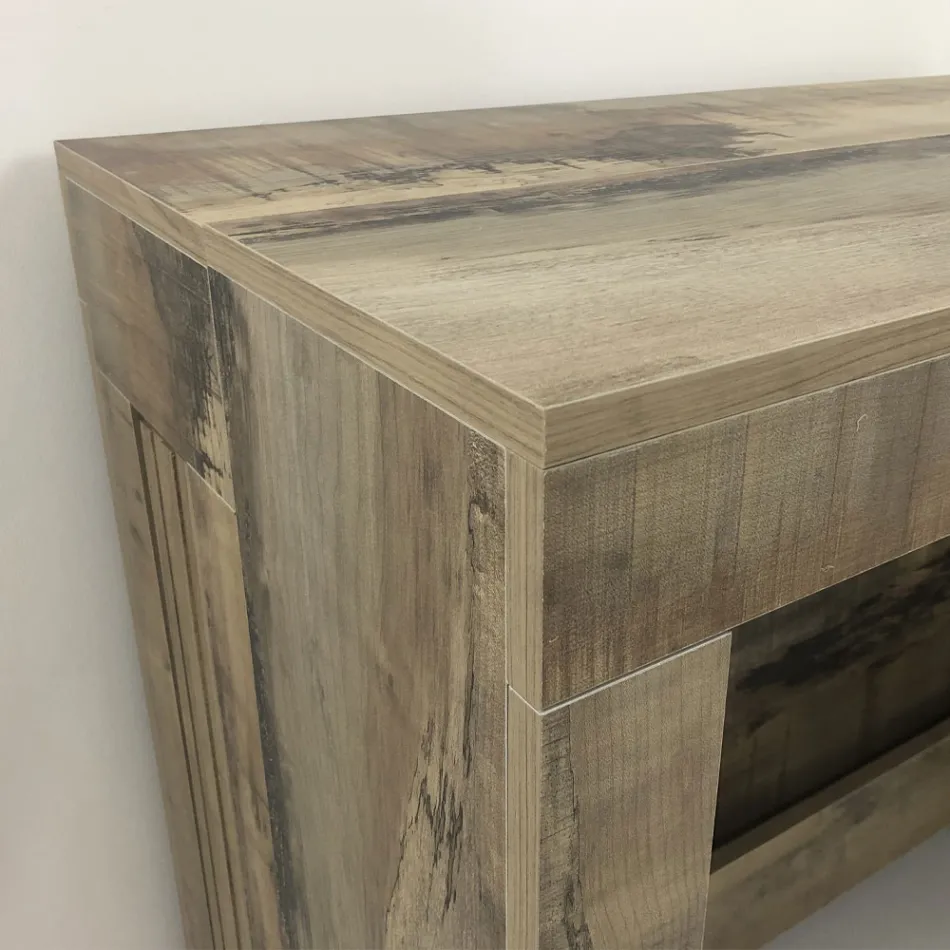 Consolă extensibilă până la 300 cm de la intrare sau sufragerie din lemn - Katharina Viadurini