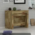 Consolă extensibilă până la 300 cm de la intrare sau sufragerie din lemn - Katharina Viadurini