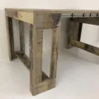 Consolă extensibilă până la 300 cm de la intrare sau sufragerie din lemn - Katharina Viadurini