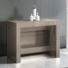 Consolă extensibilă până la 300 cm de la intrare sau sufragerie din lemn - Katharina Viadurini